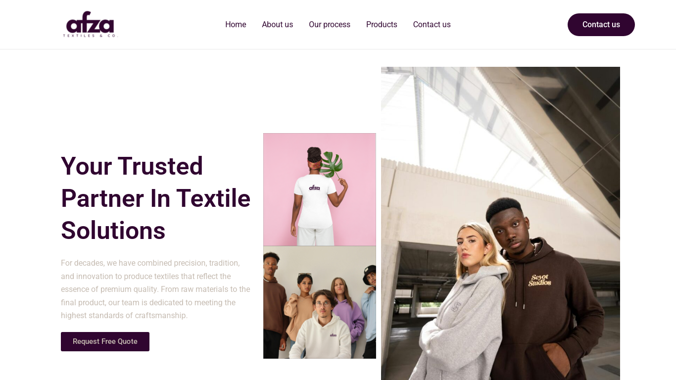 afzatextiles_co portfolio project