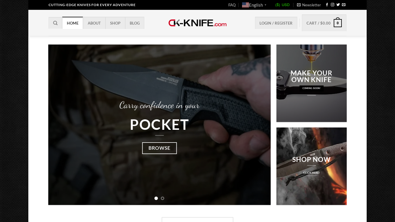 ck-knife_com Portfolio project