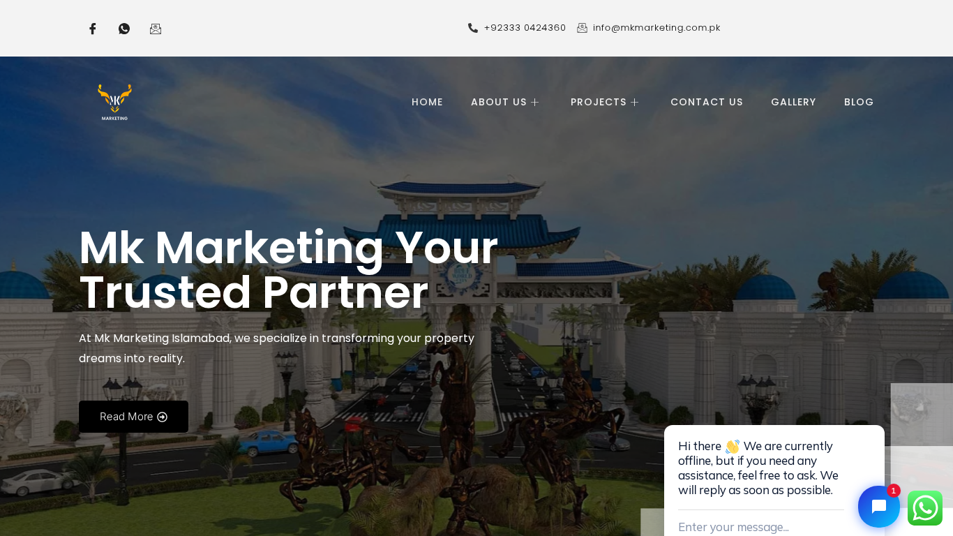 mkmarketing_com_pk portfolio project