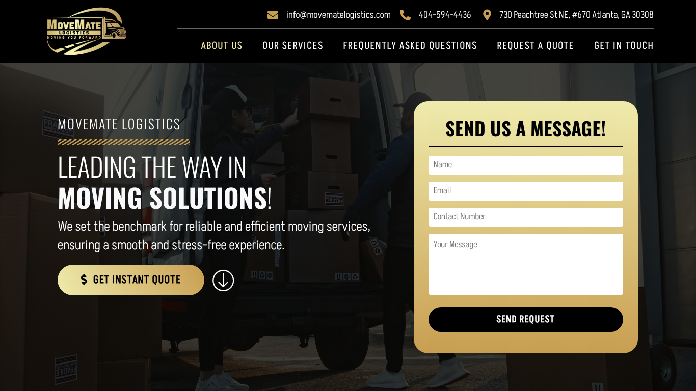 movematelogistics_com Portfolio project
