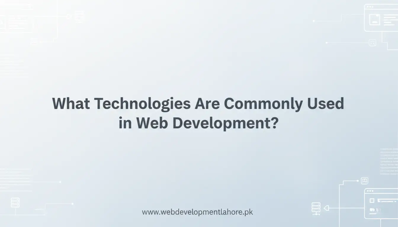 What Technologies Are Commonly Used in Web Development?